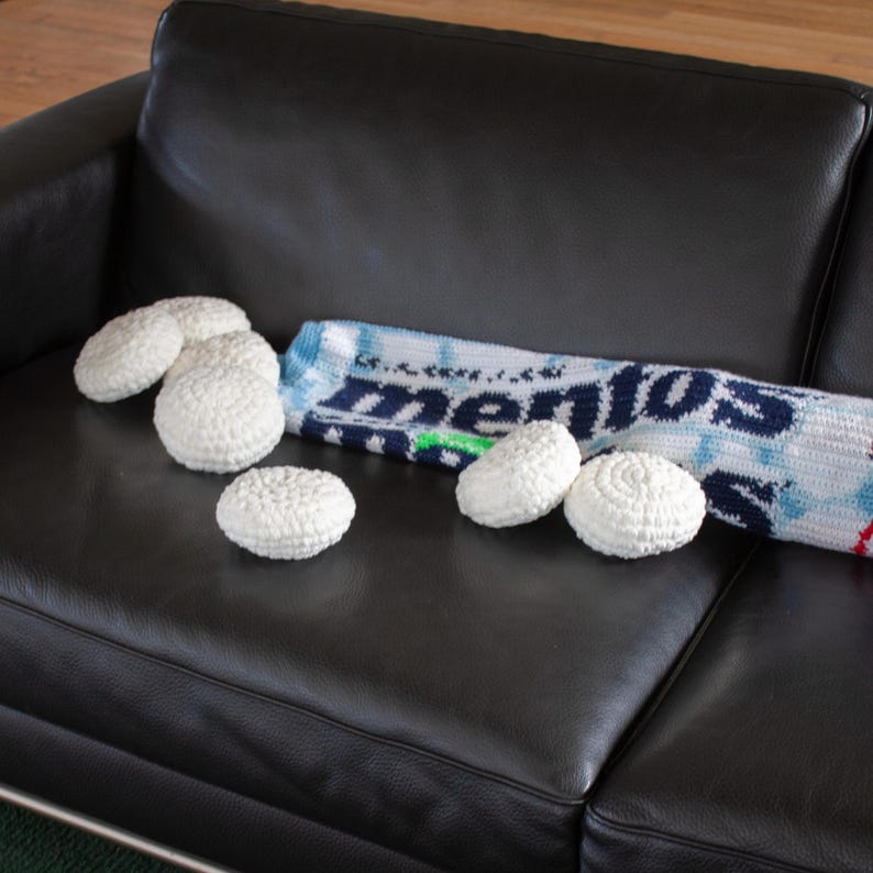 Candy Roll Pillow Crochet Pattern