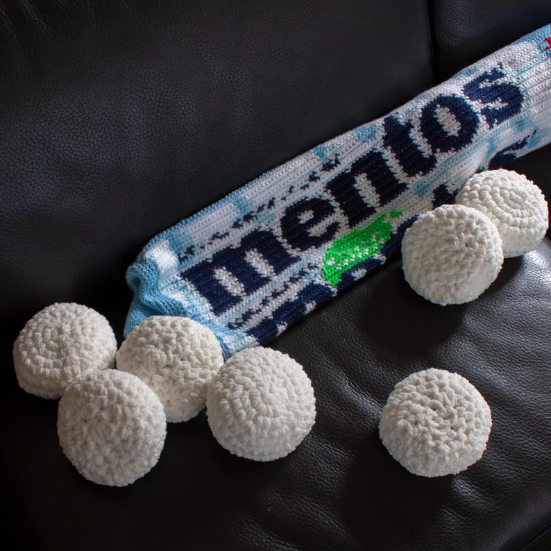 Candy Roll Pillow Crochet Pattern