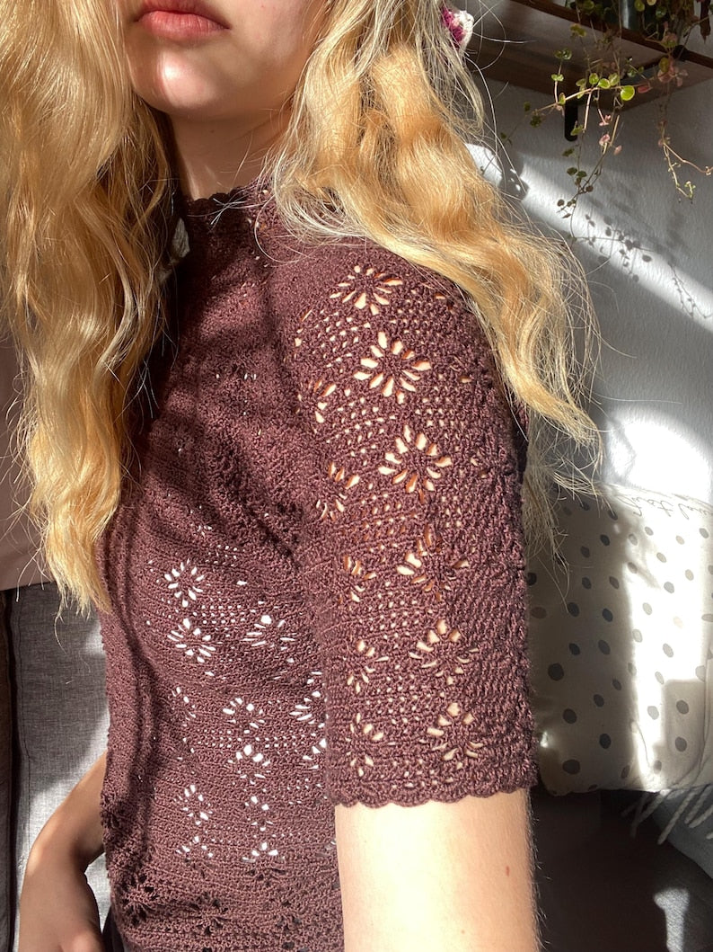 Diamond Lace Top Crochet Pattern