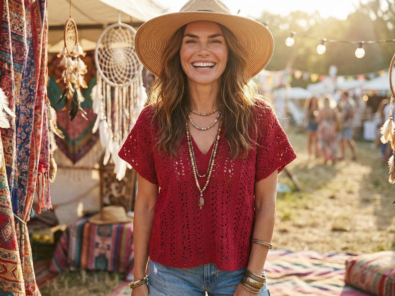 Boho Lace Top Crochet Pattern