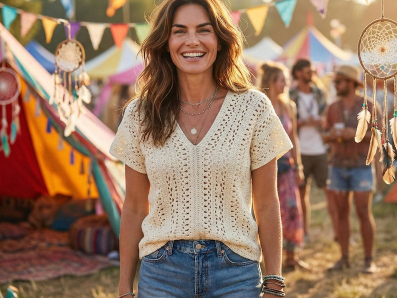 Boho Lace Top Crochet Pattern