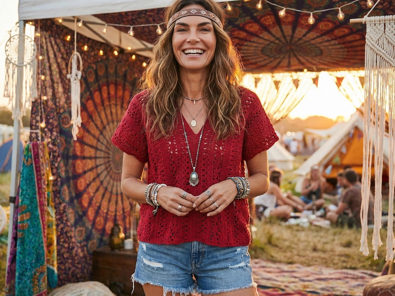 Boho Lace Top Crochet Pattern