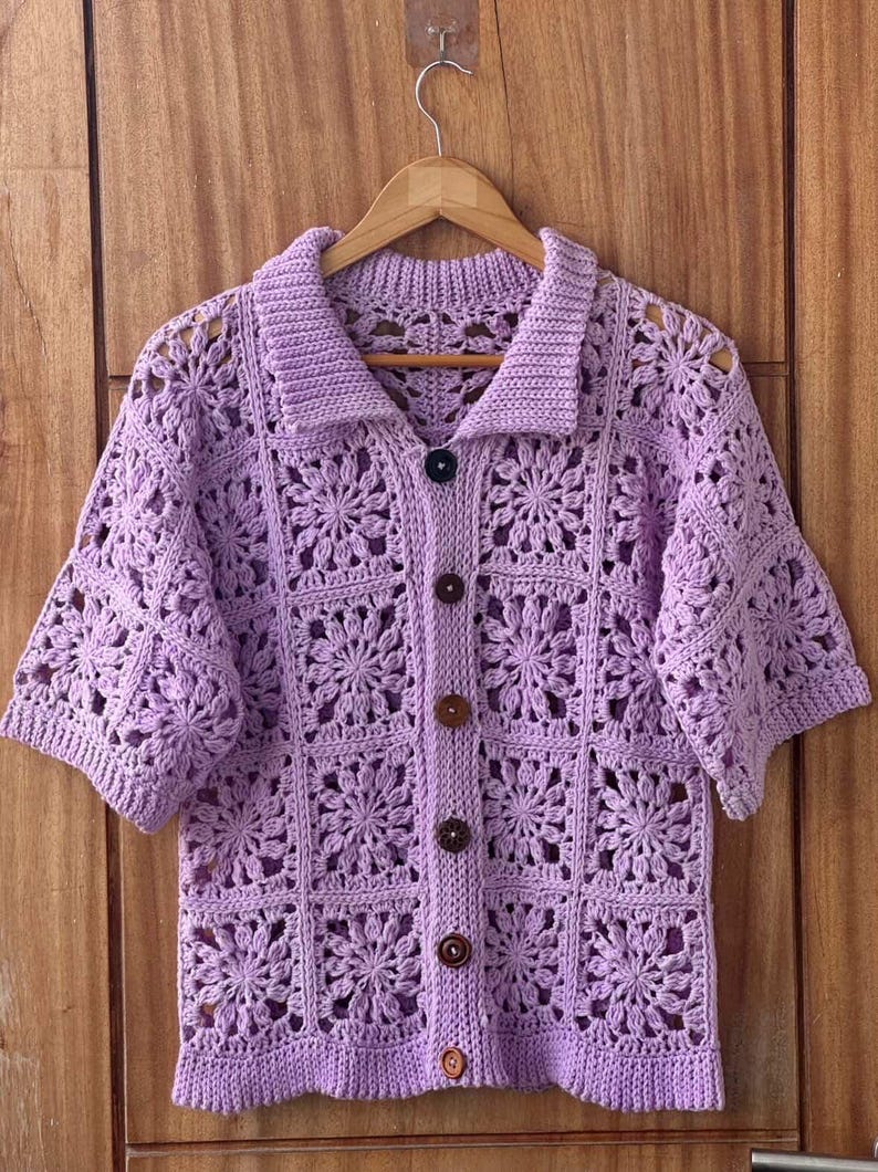 Granny Square Top Crochet Pattern