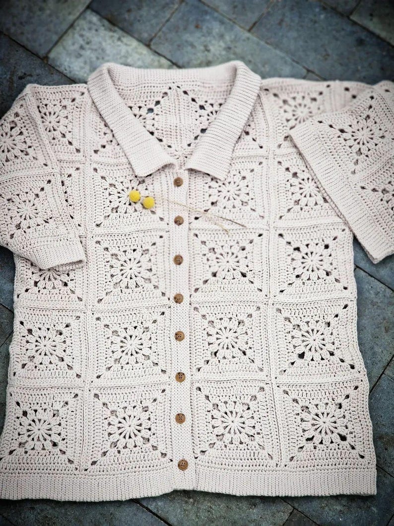 Granny Square Top Crochet Pattern