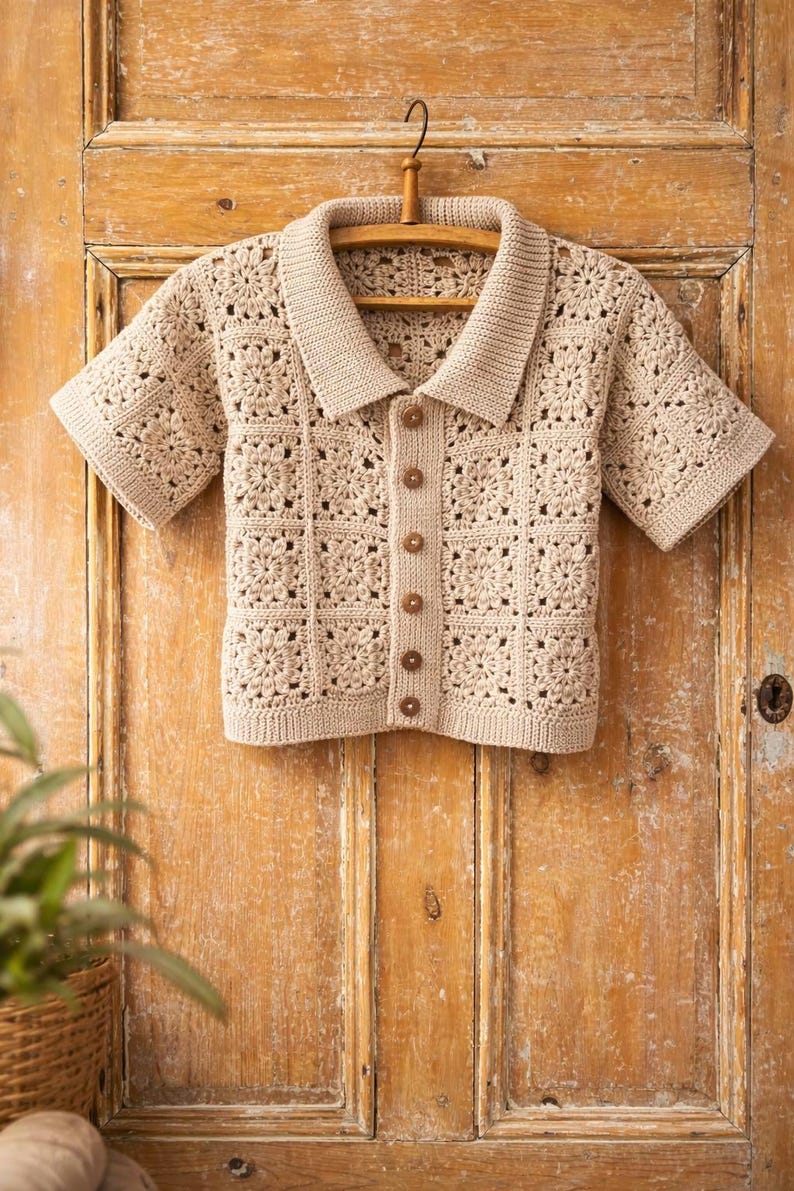 Granny Square Top Crochet Pattern