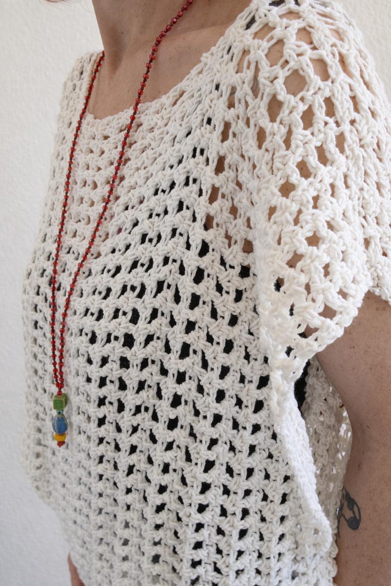 Lightweight Mesh Top Crochet Pattern
