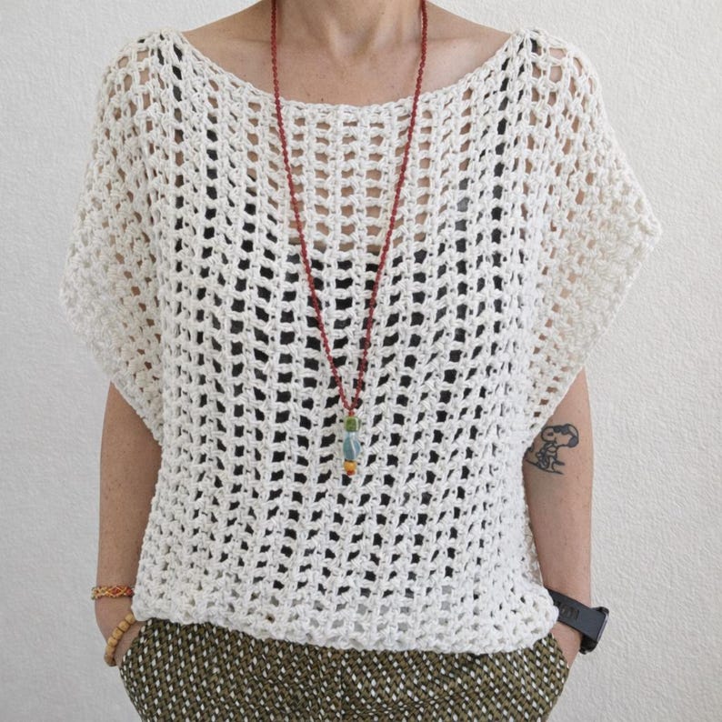 Lightweight Mesh Top Crochet Pattern