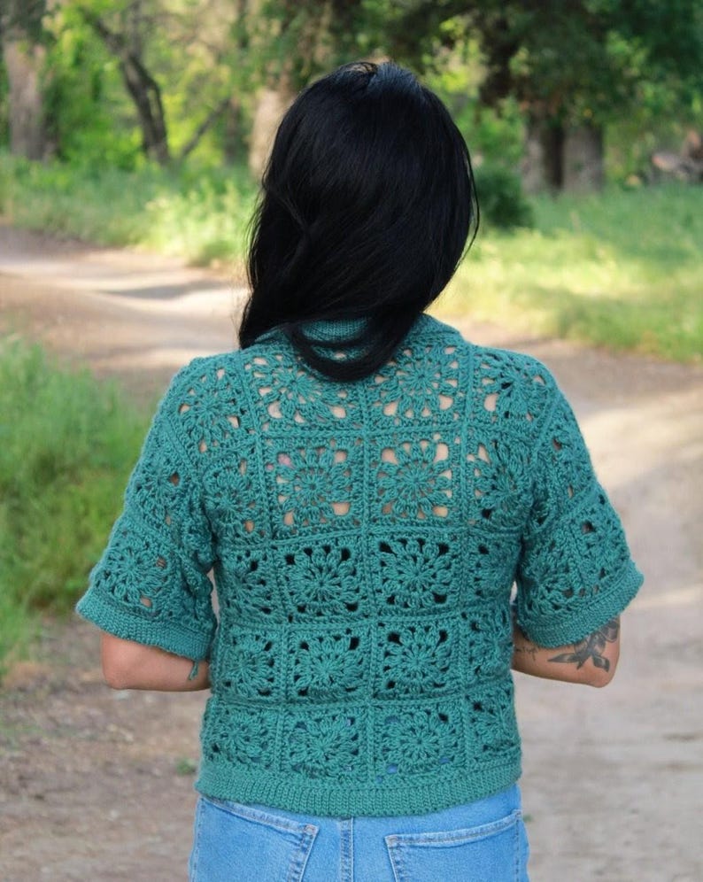 Granny Square Top Crochet Pattern