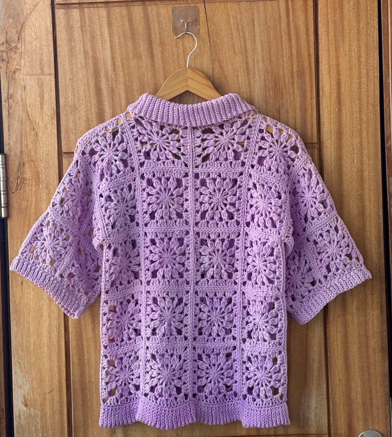 Granny Square Top Crochet Pattern