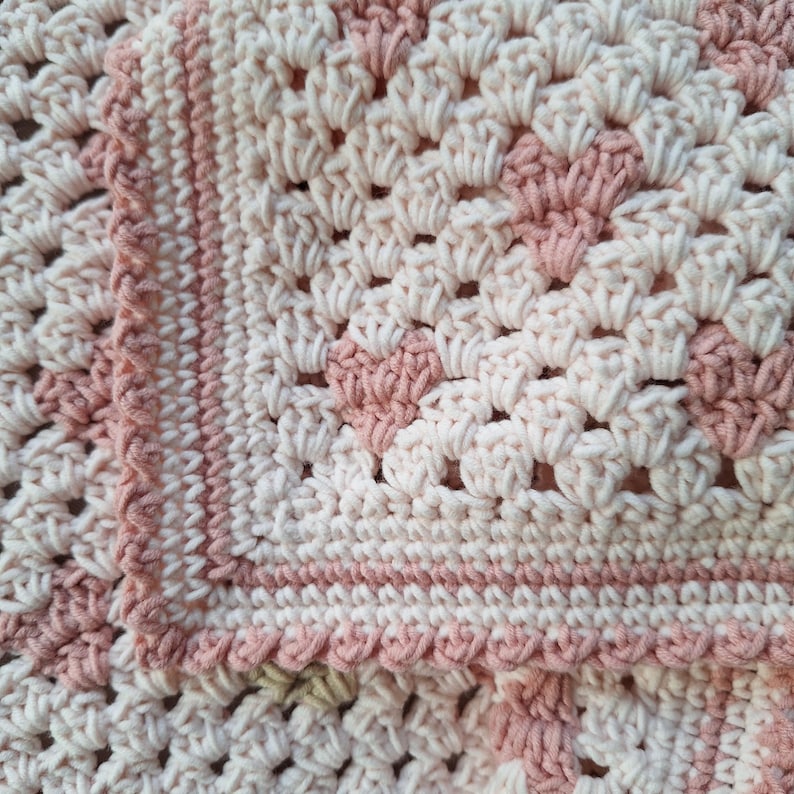 Heart Baby Blanket Crochet Pattern