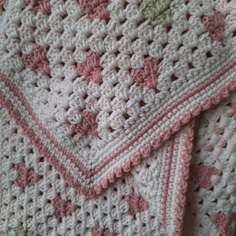 Heart Baby Blanket Crochet Pattern