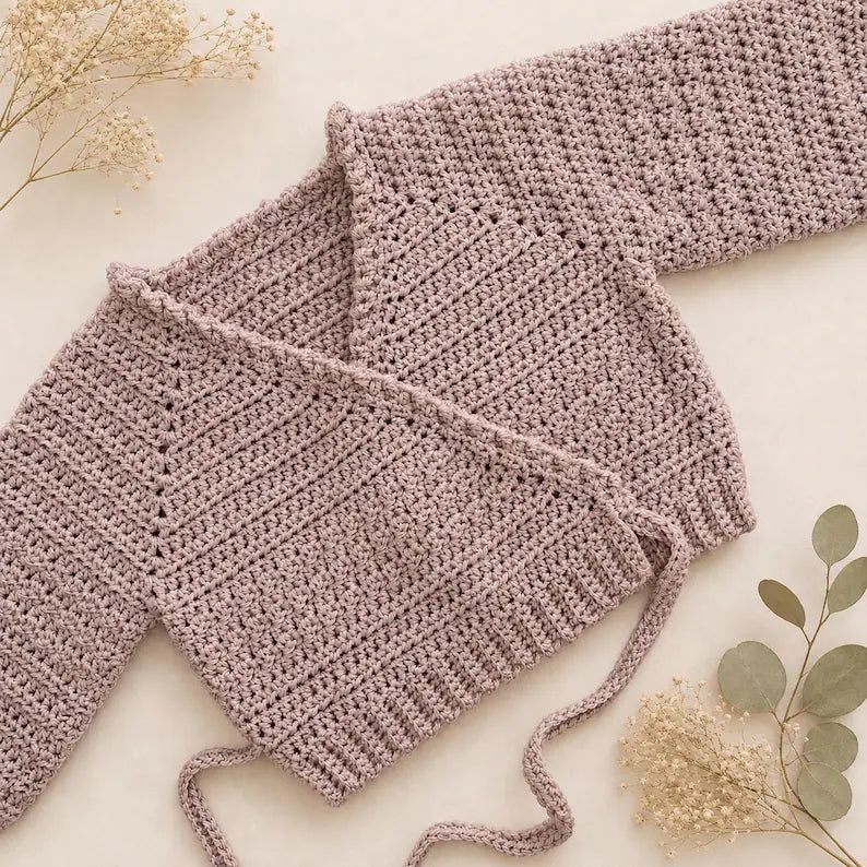 Kids Ballet Cardigan Crochet Pattern