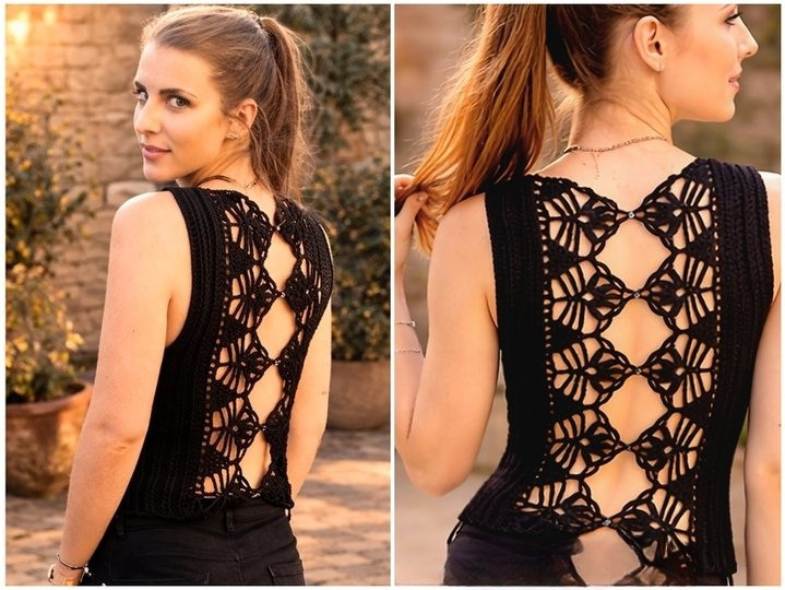 Sleeveless Summer Top Crochet  Pattern