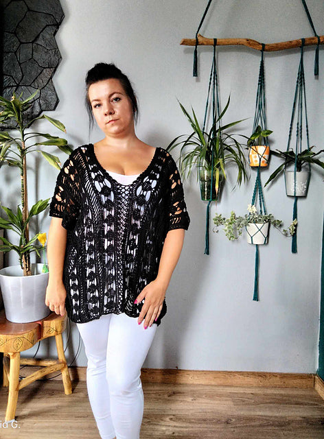 Boat‑Neck Top Crochet Pattern