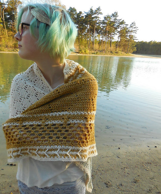 Patchwork Shawl Crochet Pattern
